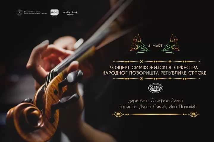 U subotu koncert Simfonijskog orkestra Narodnog pozorišta Republike Srpske