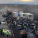 Povrijeđeno 36 osoba: Lančani sudar u Mađarskoj, zapalilo se 19 vozila (VIDEO)