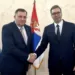 Dodik i Vučić polažu vijence na Petrovačkoj cesti