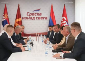 Sastanak delegacija Socijalističke partije Srpske i Pokreta socijalista u Banjaluci