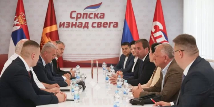 Sastanak delegacija Socijalističke partije Srpske i Pokreta socijalista u Banjaluci