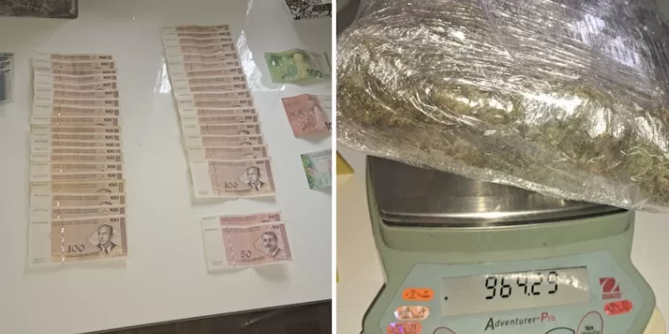 Akcija ”Potok”: Pao dvojac sa kilogramom marihuane