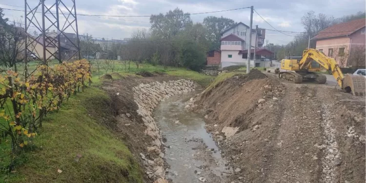 Aktivnosti u cilju smanjenja rizika od poplava: U toku uređenje korita Široke rijeke