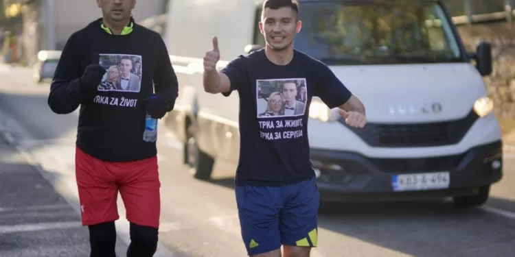 Gradski menadžer trčao sa Nevenom  u humanoj misiji za Sergeja