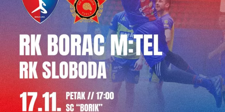 Rukomet u petak: Borac m:tel Banjaluka – Sloboda Tuzla
