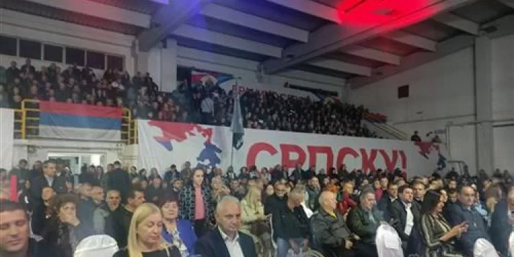Najviši zvaničnici na narodnom mitingu u Bijeljini