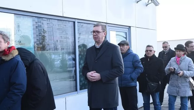 Vučić glasao na Novom Beogradu