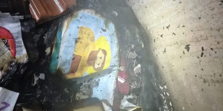 Vatrogasci iz Laktaša objavili: Crtež Svetog Save nije izgorio u požaru (FOTO/VIDEO)