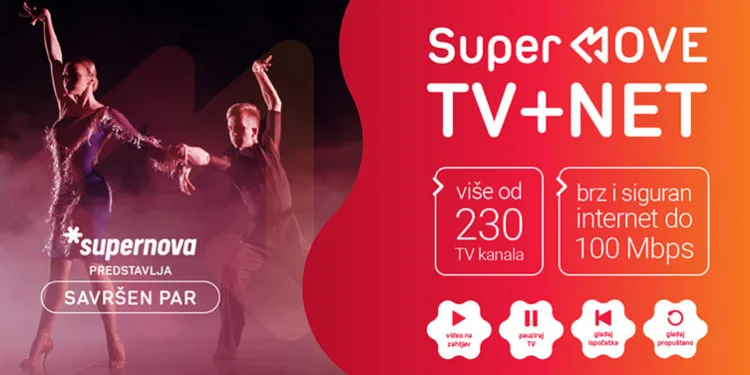 Supernova predstavila Savršen par: Super MOVE TV+NET paket