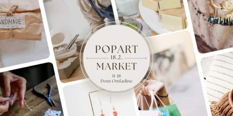 PopArt market u nedjelju u Domu omladine: Učestvuje 20 izlagača