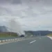 Na auto-putu se zapalilo vozilo MUP-a Republike Srpske
