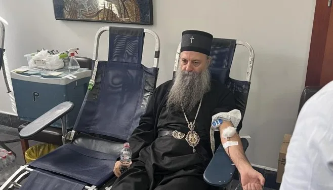 Patrijarh Porfirije darovao krv: Važno saosjećanje i solidarnost