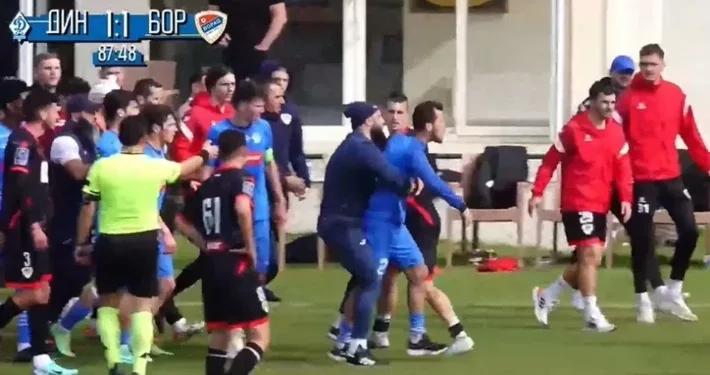 Fudbaleri Borca se potukli s Rusima