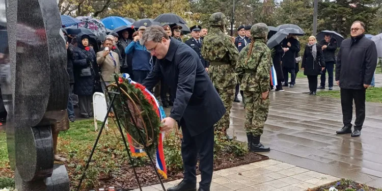 Položeni vijenci kod Spomenika djeci stradaloj u NATO agresiji