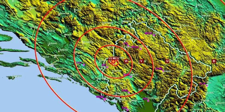Crna Gora: Nakon jačeg zemljotresa uslijedilo 30 slabijih
