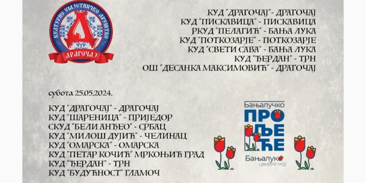 U organizaciji KUD “Dragočaj”: Petak i subota u znaku “Dragočajske šarenice”