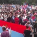 Protest “Zaustavimo izdaju” ispred zgrade Vlade Crne Gore zbog rezolucije o Srebrenici