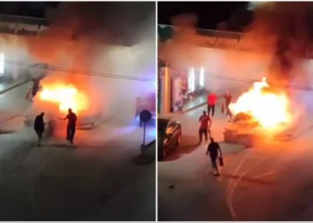 Sudar na benzinskoj pumpi u Srebrenici, buknuo požar (VIDEO)