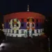 Palata Republike i NSRS u bojama srpske trobojke (FOTO)