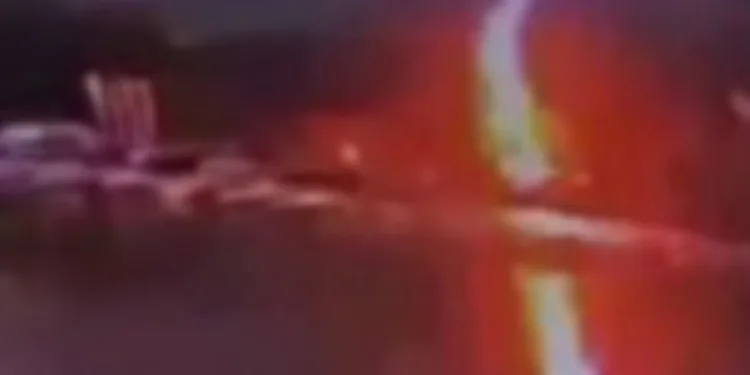 Snimak udara groma na Šetalištu u Baru