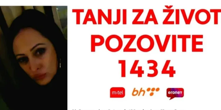 Pozivom na 1434 darujete 2 KM za liječenje Tatjane Tešić iz Banjaluke