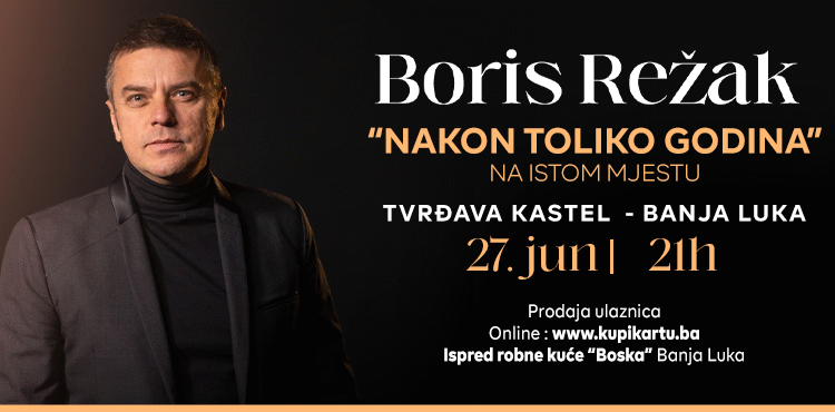 Koncert Borisa Režaka u petak na Kastelu