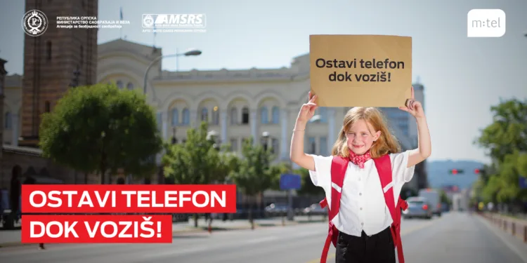 m:tel i ove godine poručuje: Ostavi telefon dok voziš! Telefon može da sačeka. Život ne.