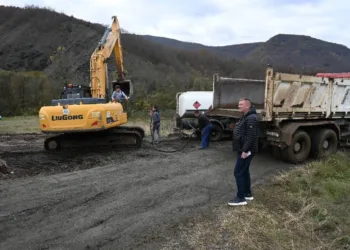 Predstavnici opštine Rudo obišli radove na izgradnji putne infrastrukture: Vrijednost investicije preko 8 miliona KM