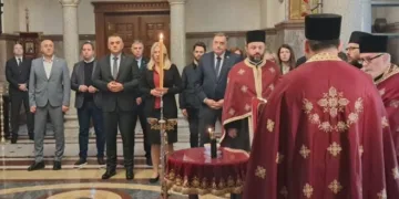 Banjaluka: Zvaničnici Srpske u Hramu Hrista Spasitelja na godišnjem pomenu žrtvama iz Novog Sada