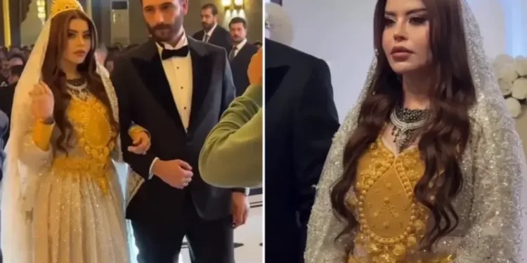 Prizori sa luksuznog vjenčanja: Mlada zbog težine zlata jedva stajala na nogama (VIDEO)