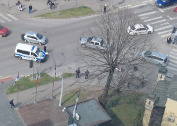 Povrijeđen motociklista kod zgrade Vlade Republike Srpske