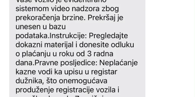 I policija upozorava na prevare lažnim kaznama