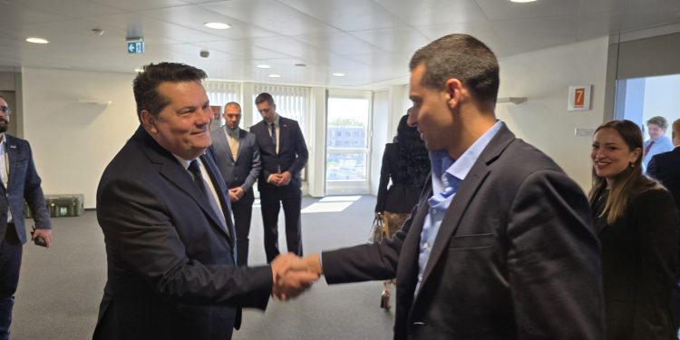 Delegacija Narodne skupštine na sastanku sa poslanikom u Evropskom parlamentu Aleksandrom Nikolićem
