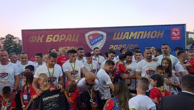 Borac proslavio titulu