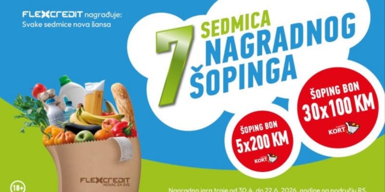 FlexCredit nagrađuje: Jednostavna prijava klikom, osvoji sedmične bonove za šoping