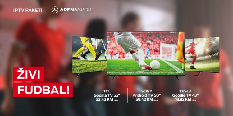Uz m:tel TV pakete fudbal se gleda uživo