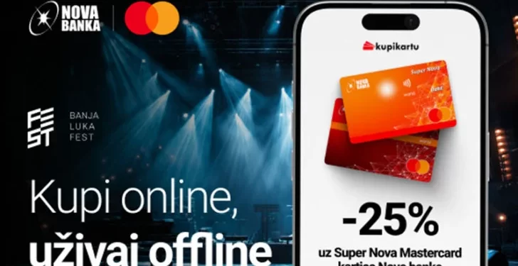 Kupi online, uživaj offline: Na Banja Luka Fest uz Novu banku i Mastercard