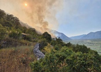 Požar u Popovom Polju i dalje aktivan, ali pod kontrolom