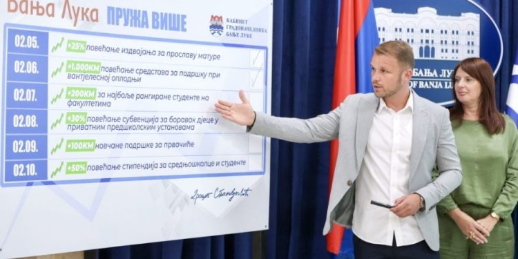 Gradonačelnik: Prve mjere realizovane, slijede veće subvencije za privatne vrtiće, povećane stipendije i nova podrška građanima