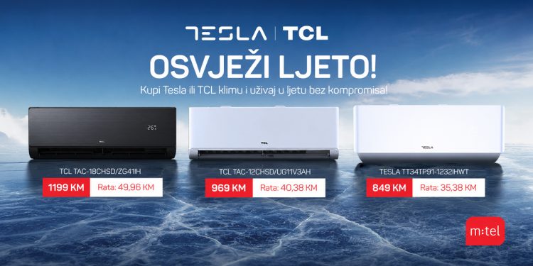 Osvježite ljeto uz Tesla i TCL klime iz m:tel ponude
