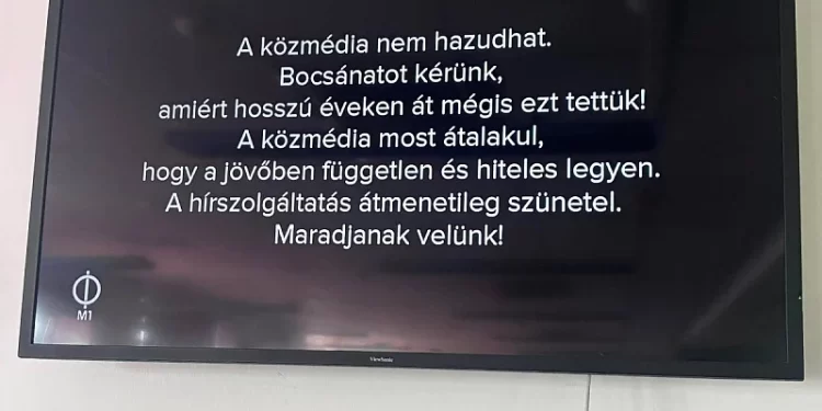 Mađarski javni servis prekinuo emitovanje: Izvinite što smo vas godinama lagali