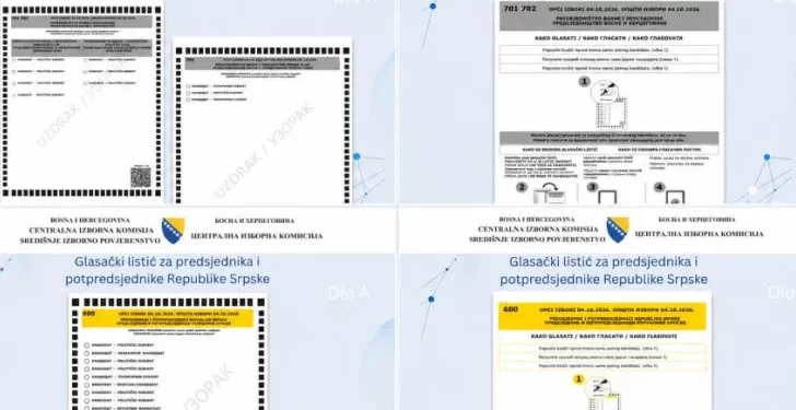 CIK BiH objavio kako će izgledati novi glasački listić