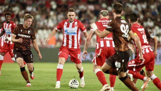 Zvezda ima tri gola prednosti pred revanš u Plzenju