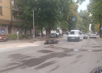 Sudar motocikla i auta u Gundulićevoj ulici