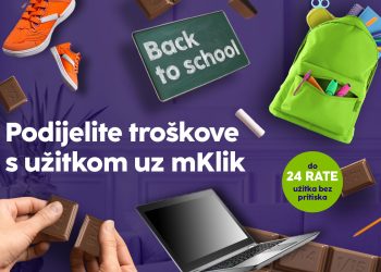 Bezbrižna nova školska godina – uz NLB mKlik podijeli školske troškove do čak 24 rate