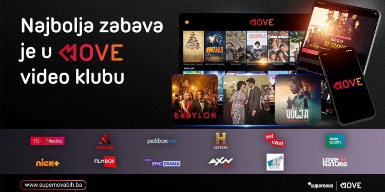 Svijet zabave na jednom mjestu uz MOVE video klub u Supernovoj