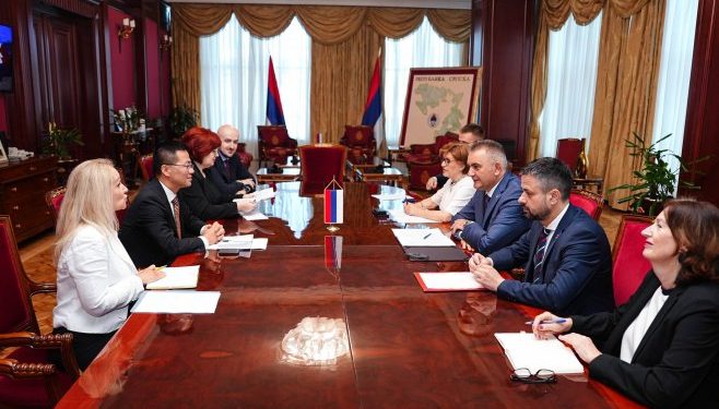 Minić, Amidžić i Vidović sa Vangom: Zadovoljstvo zbog uspješne saradnje Srpske i Svjetske banke