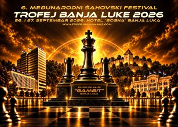Šesti međunarodni šahovski festival “Trofej Banjaluke 2026” 26. i 27. septembra