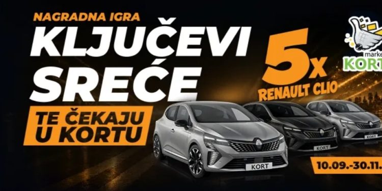 Nova velika nagradna igra u svim KORT marketima: Ključevi sreće te čekaju!