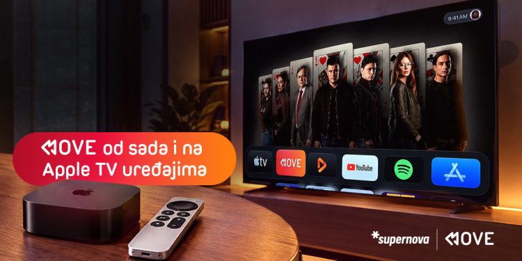 MOVE aplikacija od sada dostupna i na Apple TV uređajima
